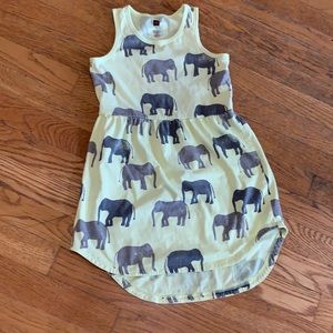 Tea Collection Yellow Elephant Dress